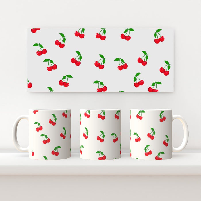 11oz Ceramic Mug - White Cherries - printonitshop