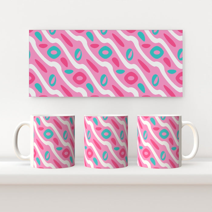 11oz Ceramic Mug - Pattern Pink - printonitshop