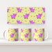 11oz Ceramic Mug - Pigs On Yellow - printonitshop