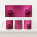 11oz Ceramic Mug - Pink Velvet - CJ Designs - printonitshop