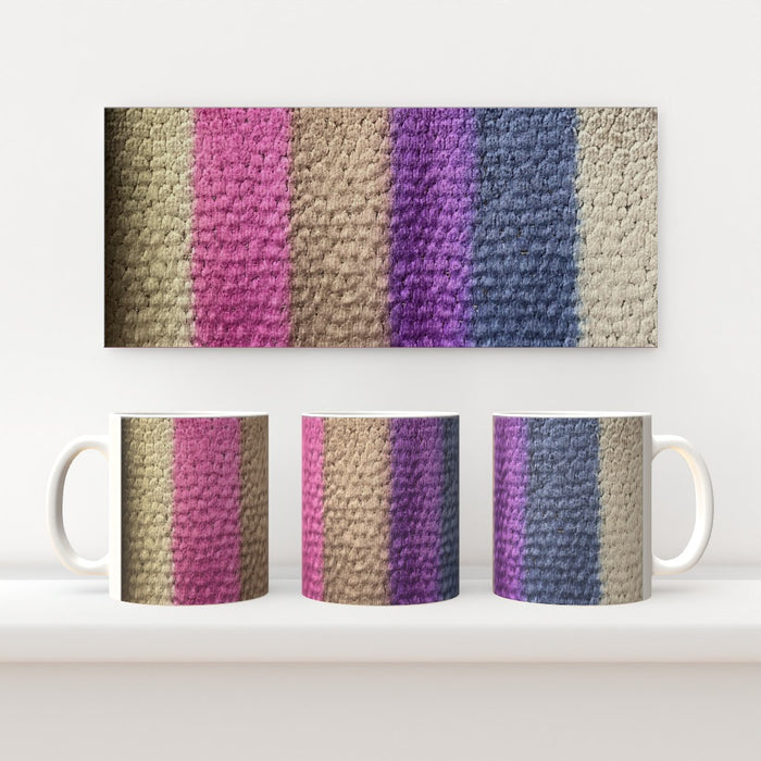 11oz Ceramic Mug - Velvet Stripes - CJ Designs - printonitshop