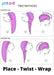 Head Towel - Purple Feathers - printonitshop