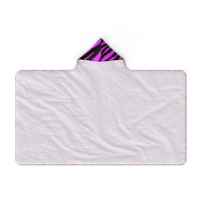 Hooded Towel - Pink Zebra - printonitshop