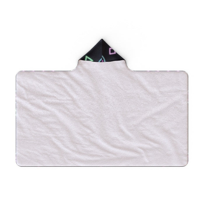 Hooded Towel - Gaming Neon Black - printonitshop