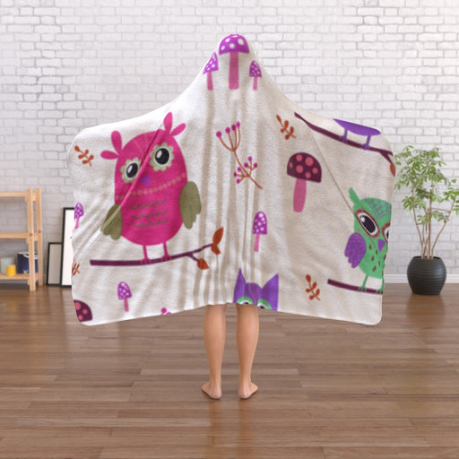 Hooded Towel - Owl Friends - printonitshop