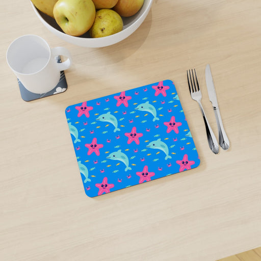 Placemat - Dolphin and Starfish Blue - printonitshop