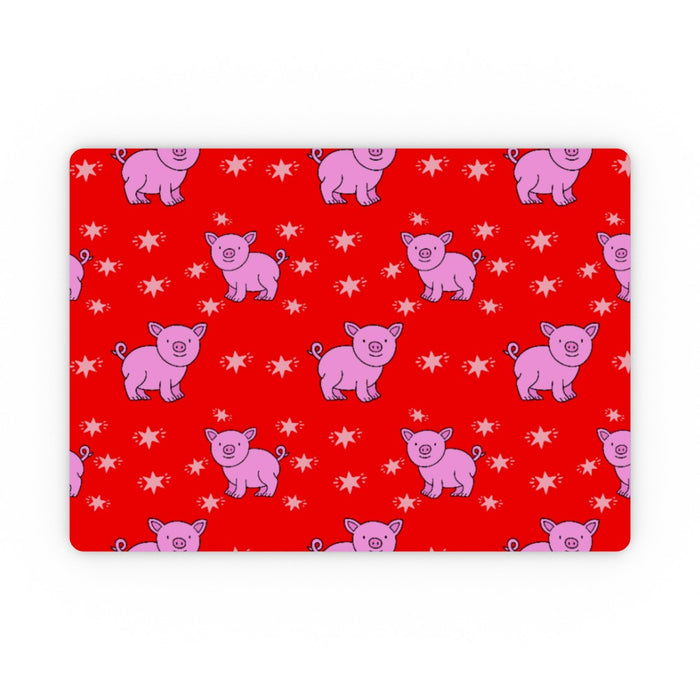 Placemat - Pigs Red - printonitshop