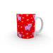 11oz Ceramic Mug - Pigs On Red - printonitshop