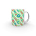 11oz Ceramic Mug - Pattern Green - printonitshop