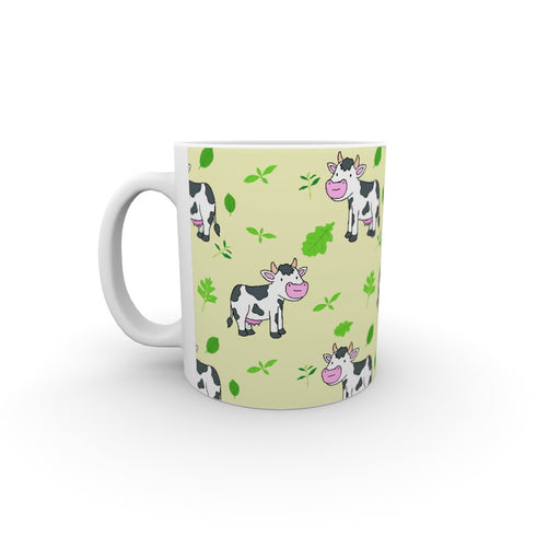 11oz Ceramic Mug - Cow Yellow - printonitshop
