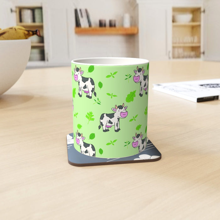 11oz Ceramic Mug - Cow Green - printonitshop