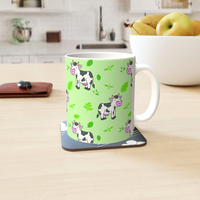 11oz Ceramic Mug - Cow Green - printonitshop