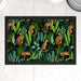 Pet Bowl Mats - Leopard and Jungle - Print On It