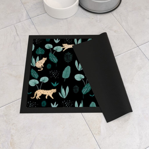 Pet Bowl Mats - Lazy Leopards - Print On It
