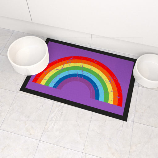Pet Bowl Mats - Rainbow - Print On It
