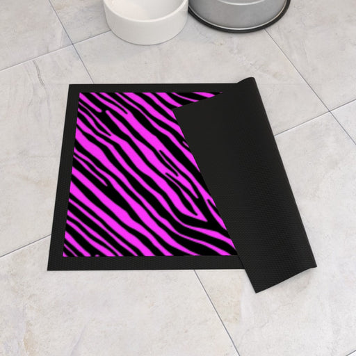 Pet Bowl Mats - Pink Zebra - Print On It