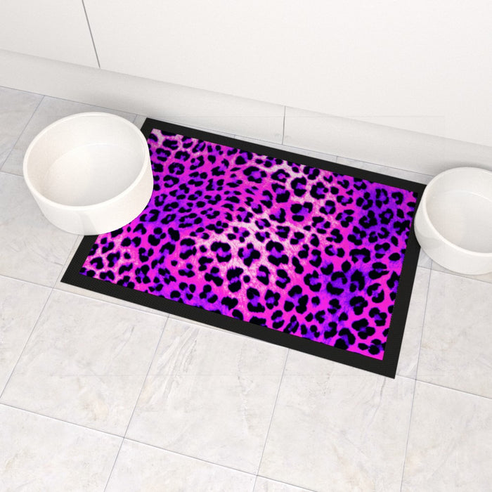 Pet Bowl Mats - Pink Leopard - Print On It