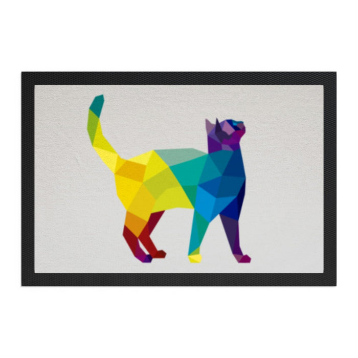 Pet Bowl Mats - Geometric Cat - Print On It
