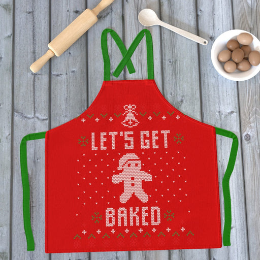 Apron - Let's Get Baked Red - Print On It