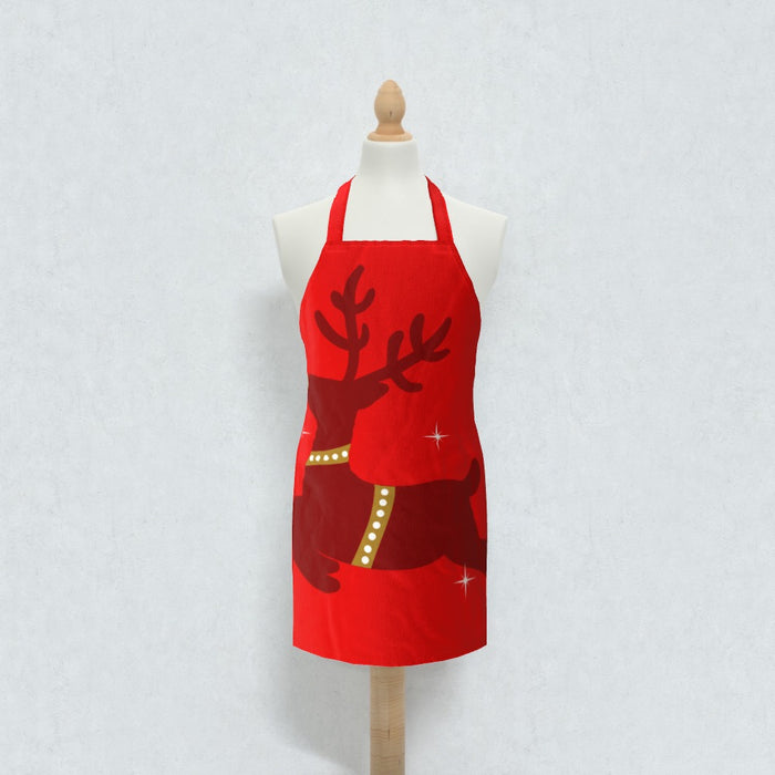 Apron - Reindeer Skip Red - Print On It