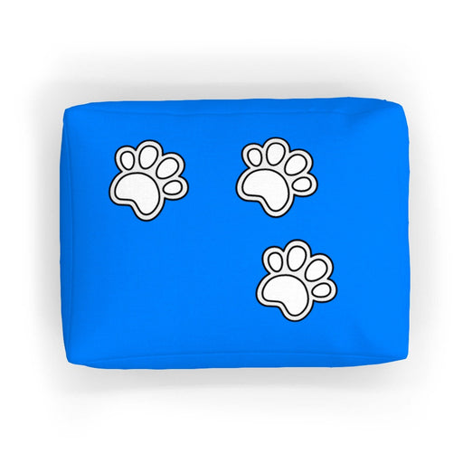 Pet Bed - Paws on Blue - Print On It