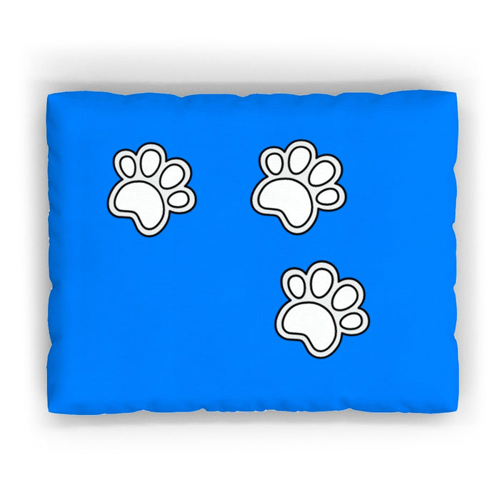 Pet Bed - Paws on Blue - Print On It