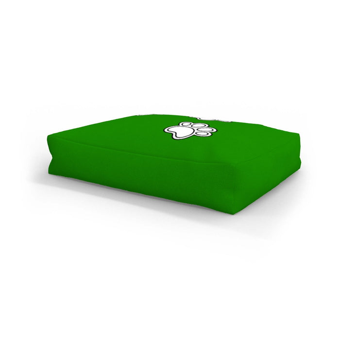 Pet Bed - Paws on Green - Print On It