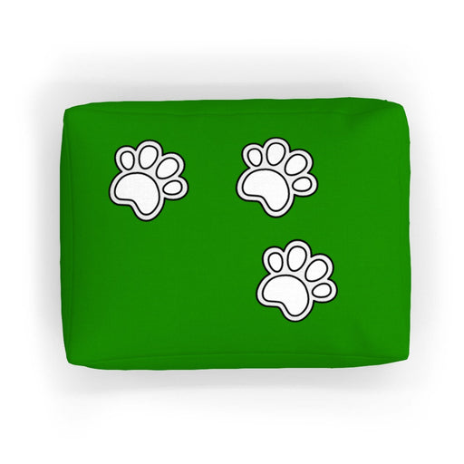 Pet Bed - Paws on Green - Print On It