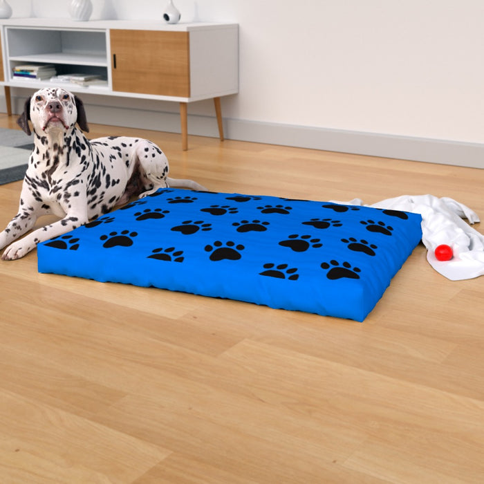 Pet Bed - Paws Blue - Print On It