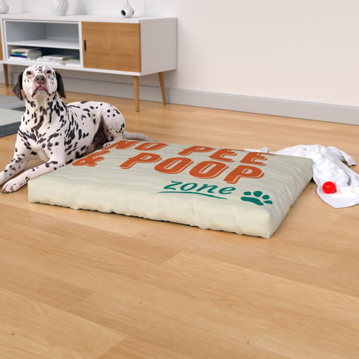 Pet Bed - No Poop Zone - Print On It