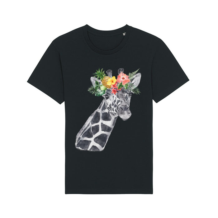 T-Shirt - Floral Giraffe - Print On It