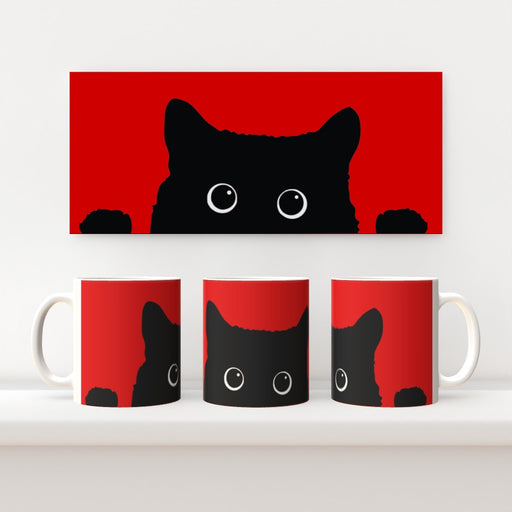 11oz Mug - Kitty Red - Print On It