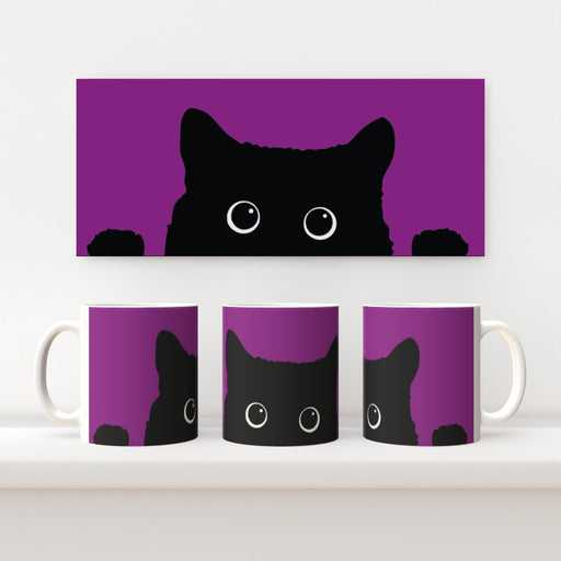 11oz Mug - Kitty Purple - Print On It