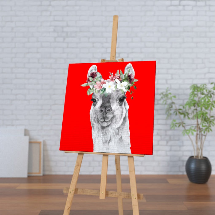 Wall Canvas - Floral Lama - Print On It