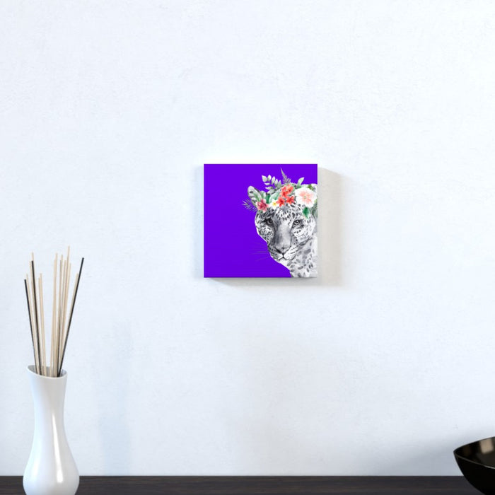 Wall Canvas - Floral Leopard - Print On It