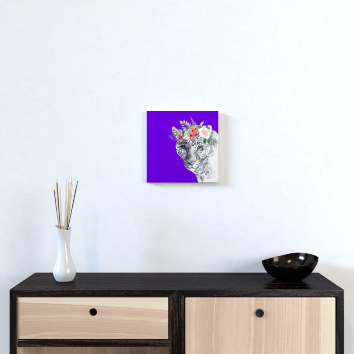 Wall Canvas - Floral Leopard - Print On It