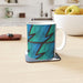 11oz Ceramic Mug - Abstract Waves Blue/Green - printonitshop