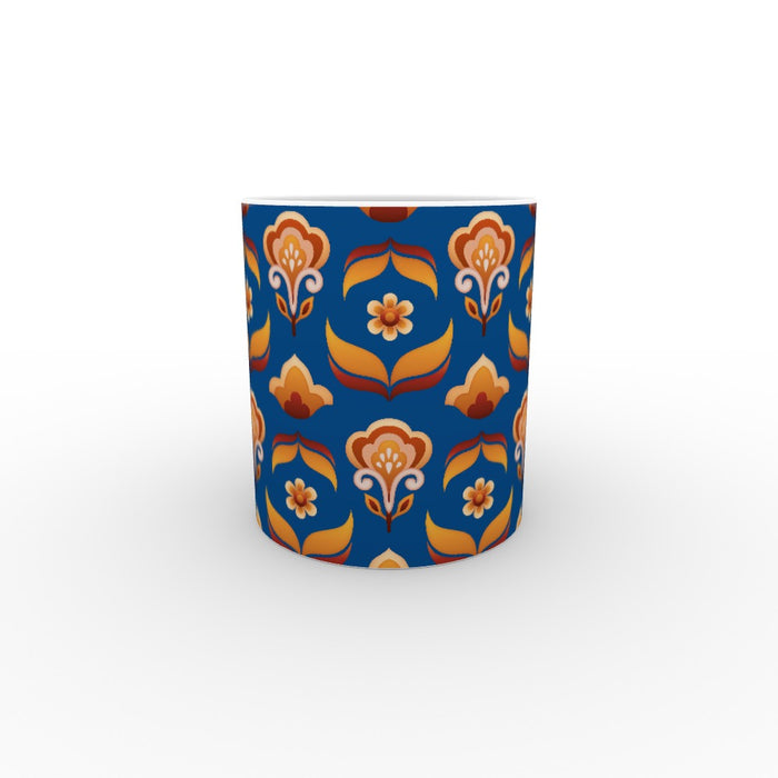 11oz Ceramic Mug - Stamen Blue - printonitshop