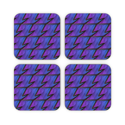 Coasters - Abstract Waves Blue/Purple - printonitshop