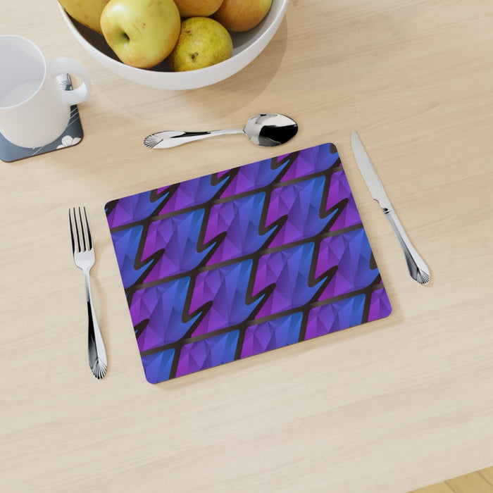 Placemat - Abstract Waves Blue/Purple - printonitshop