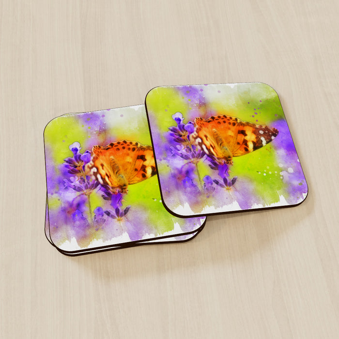 Coasters - Watercolour Butterfly - printonitshop