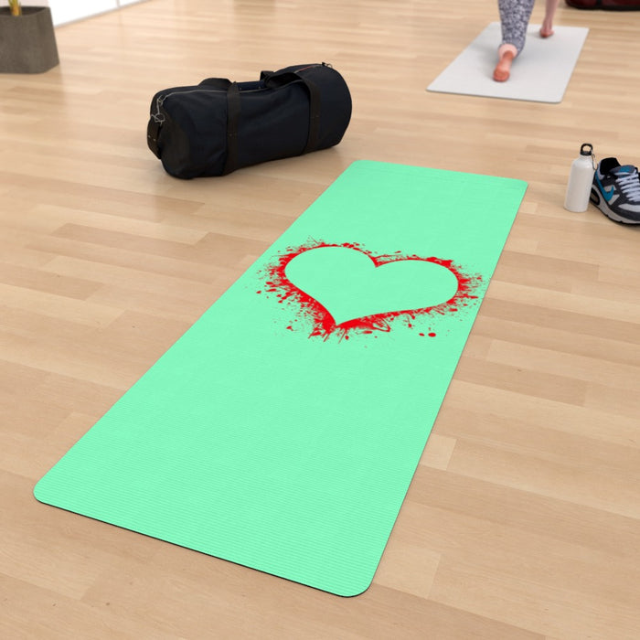 Yoga Mat - Heart Splat - Zest - Print On It
