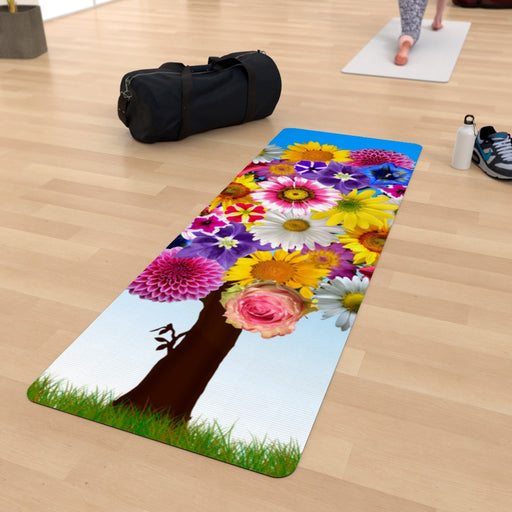 Yoga Mat - Flower Tree - Print On It