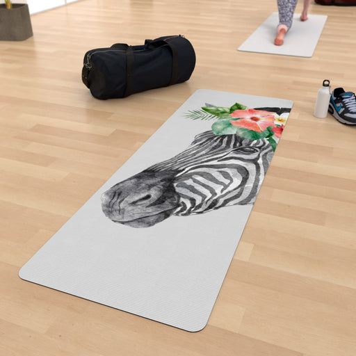 Yoga Mat - Floral Zebra - Print On It