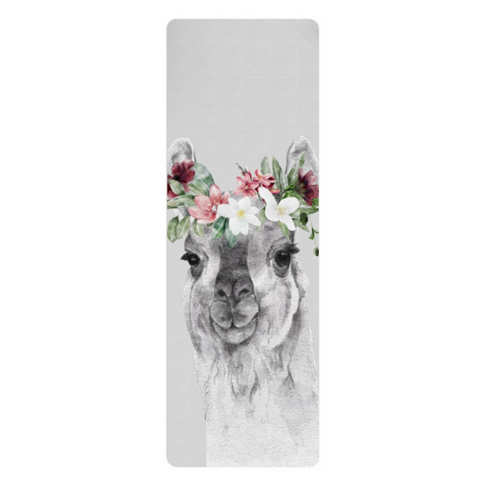 Yoga Mat - Floral Llama - Print On It