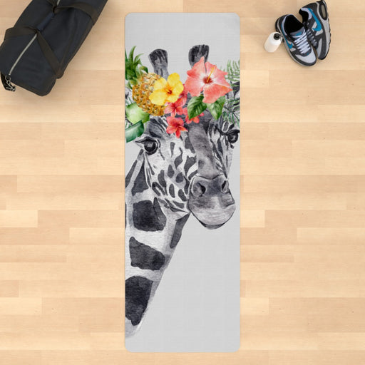 Yoga Mat - Floral Giraffe - Print On It