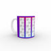 Personalised 11oz Ceramic Mug - Neon Strips - Print On It