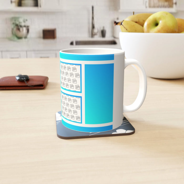 Personalised 11oz Ceramic Mug - Blue Hue - Print On It