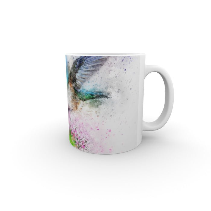 11oz Ceramic Mug - Watercolour Hummingbird - printonitshop
