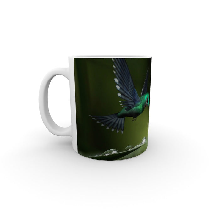 11oz Ceramic Mug - Hummingbird Feeding - printonitshop